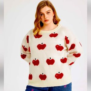 Cider brand apple sweater.